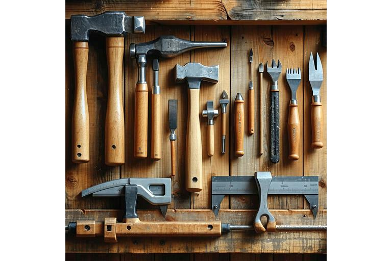 Traditional roofing tools in Bath workshop