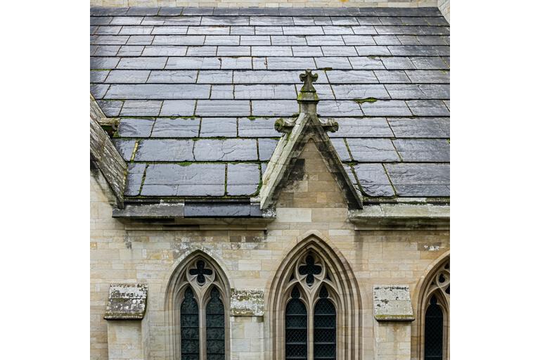 Bath Abbey roof before restoration